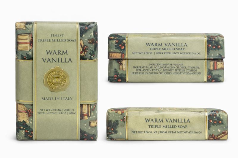 Hopificio Firenze Warm Vanilla Triple-Milled Soap Set (2-Pack)